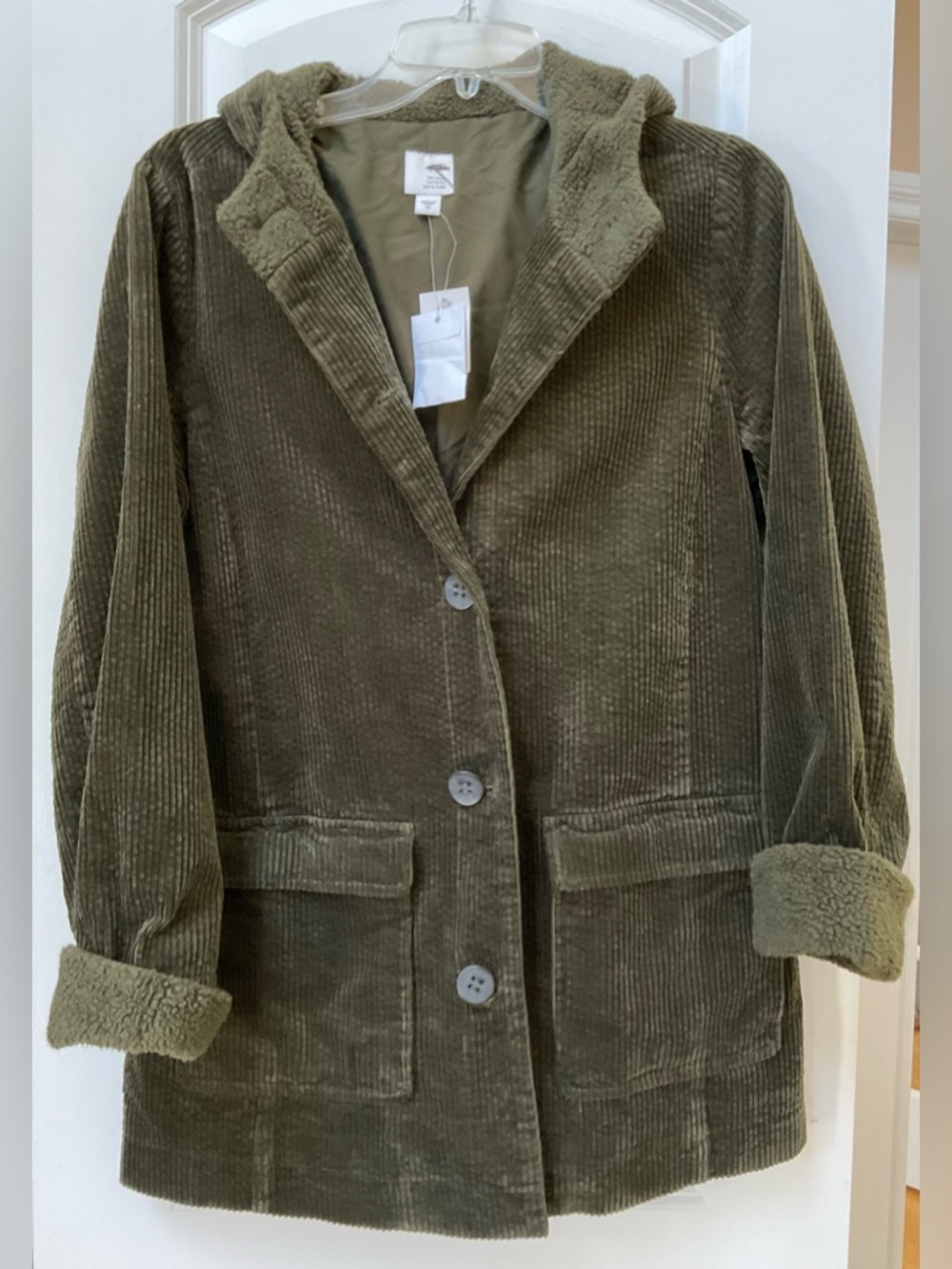 J. Jill Heritage Tumbled Cord Coat